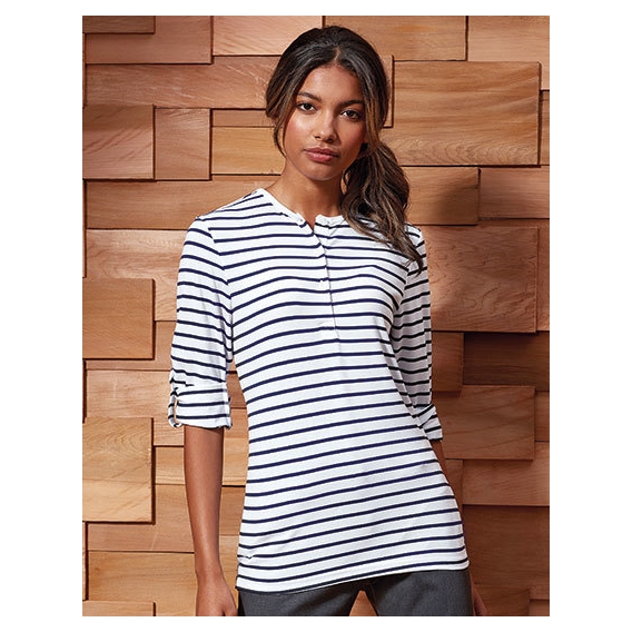 Womens Long-John Roll Sleeve Tee