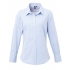 Ladies` Microcheck (Gingham) Long Sleeve Cotton Shirt