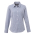 Ladies` Microcheck (Gingham) Long Sleeve Cotton Shirt