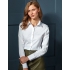 Ladies Stretch Fit Poplin Long Sleeve Cotton Shirt