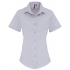 Ladies Stretch Fit Poplin Short Sleeve Cotton Shirt