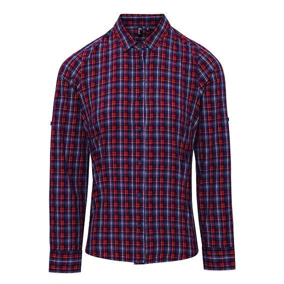 Sidehill Check Womens Long Sleeve Cotton Shirt