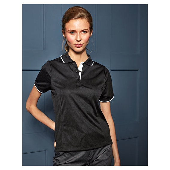 Ladies` Contrast Coolchecker® Polo