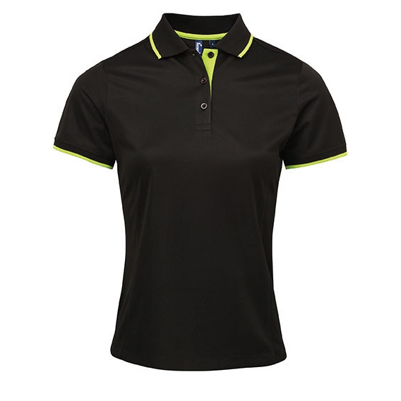 Ladies` Contrast Coolchecker® Polo