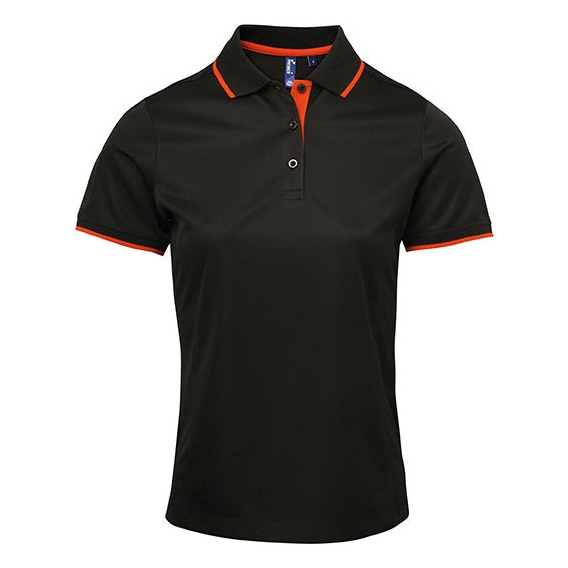 Ladies` Contrast Coolchecker® Polo