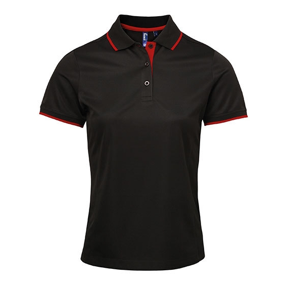 Ladies` Contrast Coolchecker® Polo