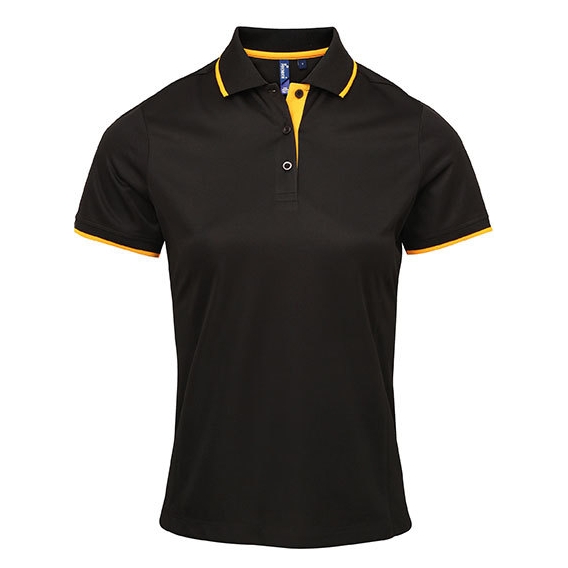 Ladies` Contrast Coolchecker® Polo