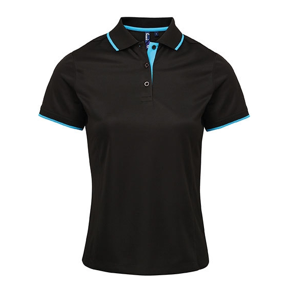 Ladies` Contrast Coolchecker® Polo