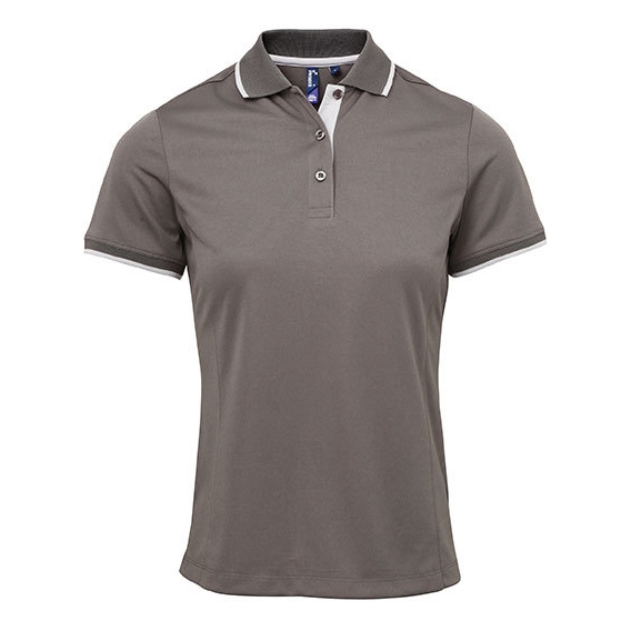 Ladies` Contrast Coolchecker® Polo