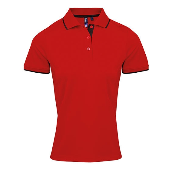 Ladies` Contrast Coolchecker® Polo