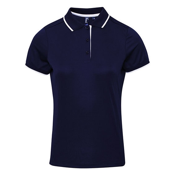 Ladies` Contrast Coolchecker® Polo