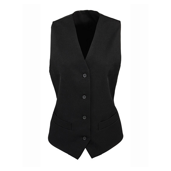 Ladies` Lined Polyester Waistcoat