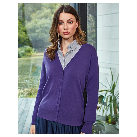Ladies` Button Through Knitted Cardigan