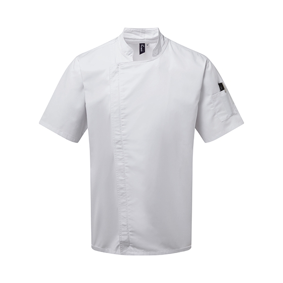 Chefs Zip-Close Short Sleeve Jacket