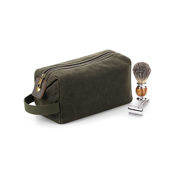 Heritage Waxed Canvas Wash Bag