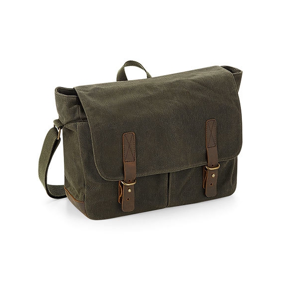 Heritage Waxed Canvas Messenger