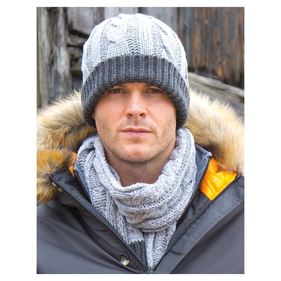Shades of Grey Knitted Scarf