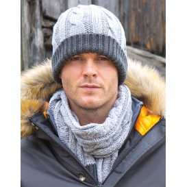 Shades of Grey Knitted Scarf