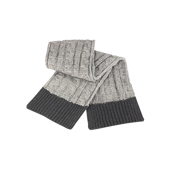 Shades of Grey Knitted Scarf