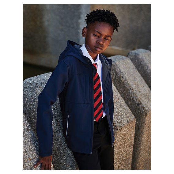 Kids Octagon 3-layer Hooded Softshell Jacket