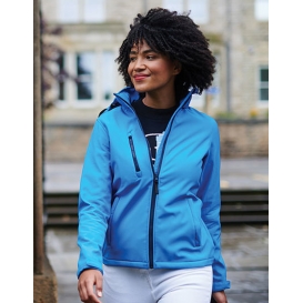 Womens Venturer 3-layer Printable Hooded Softshell Jacket