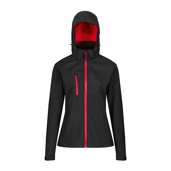 Womens Venturer 3-layer Printable Hooded Softshell Jacket