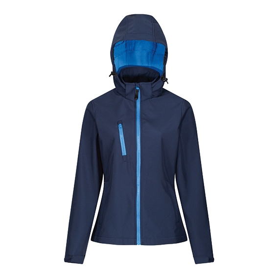 Womens Venturer 3-layer Printable Hooded Softshell Jacket