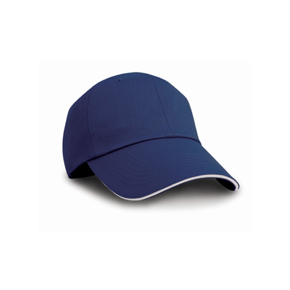 Herringbone Cap with Sandwich Peak