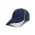 Heavy Brushed Cotton Cap with Scallop Peak and Contrast Trim