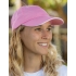 Unwashed Fine Line Cotton Cap with Sandwich Peak