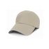 Unwashed Fine Line Cotton Cap with Sandwich Peak