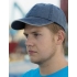 Washed Fine Line Cotton Cap with Sandwich Peak