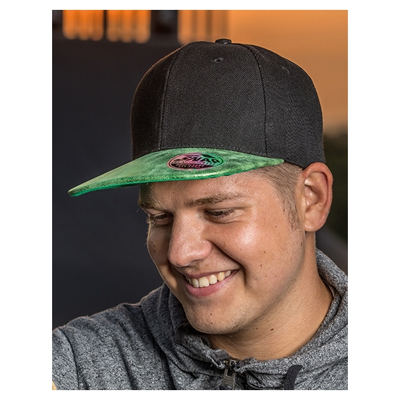 Bronx Flat Glitter Peak Snapback Cap