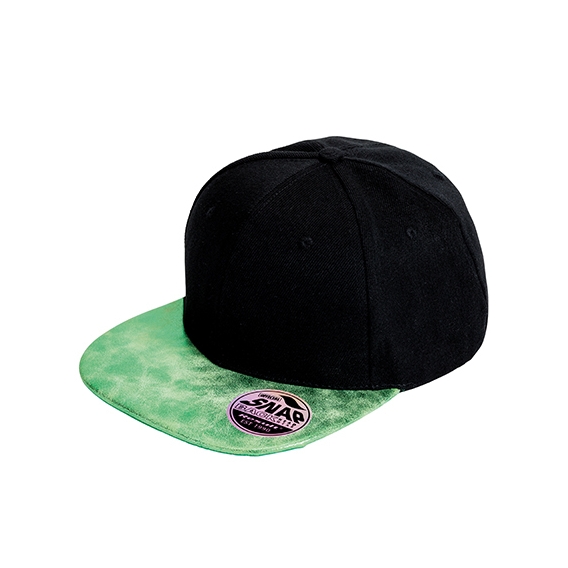 Bronx Flat Glitter Peak Snapback Cap