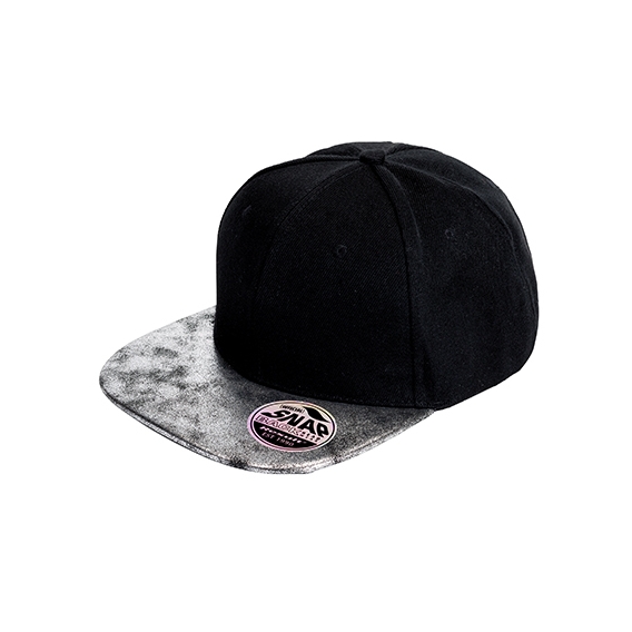 Bronx Flat Glitter Peak Snapback Cap