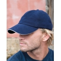Memphis Brushed Cotton Low Profile Sandwich Peak Cap