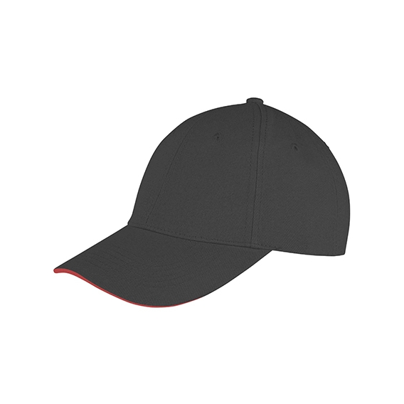 Memphis Brushed Cotton Low Profile Sandwich Peak Cap