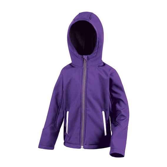 Youth Hooded Soft Shell Jacket