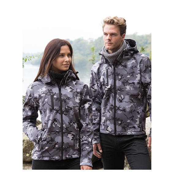 Camo TX Performance Hooded Softshell Jacket