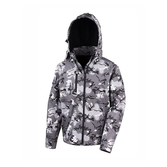 Camo TX Performance Hooded Softshell Jacket