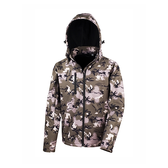 Camo TX Performance Hooded Softshell Jacket