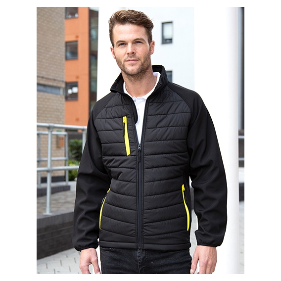 Black Compass Padded Soft Shell Jacket