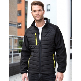 Black Compass Padded Soft Shell Jacket