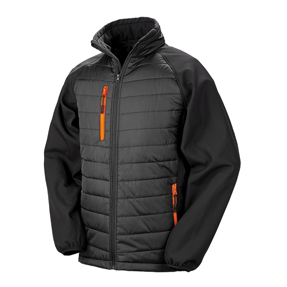 Black Compass Padded Soft Shell Jacket