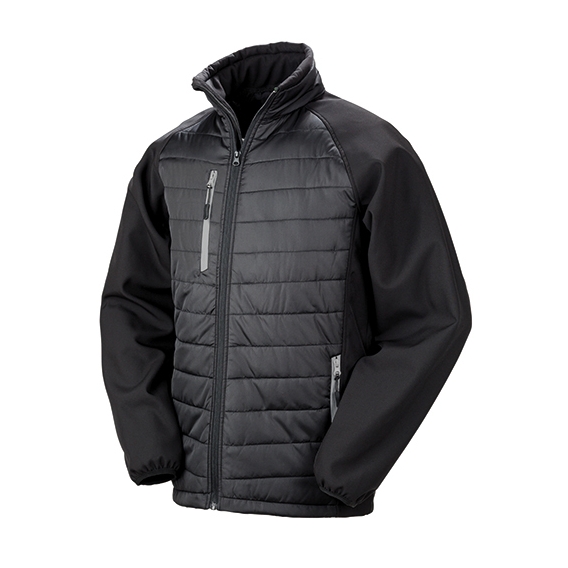Black Compass Padded Soft Shell Jacket