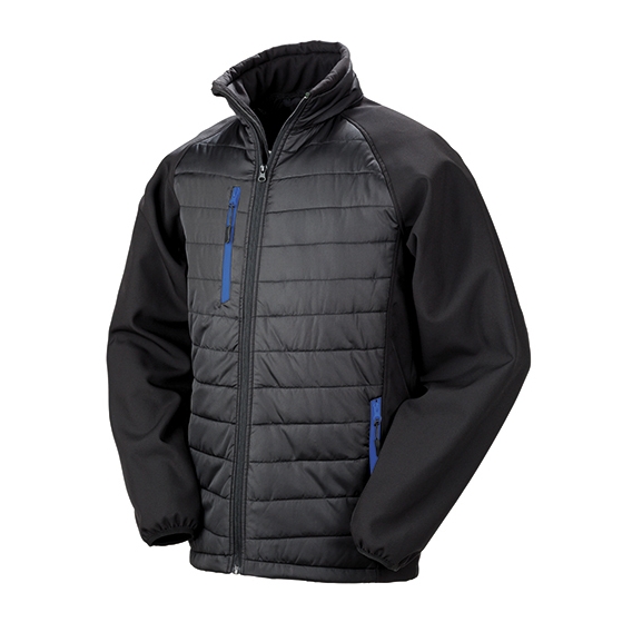 Black Compass Padded Soft Shell Jacket