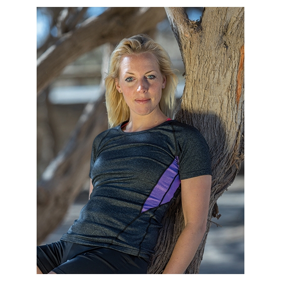 Fitness Women`s Tech Panel Marl T-Shirt