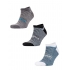 3-Pack Mixed Stripe Coolmax Sneaker Socks