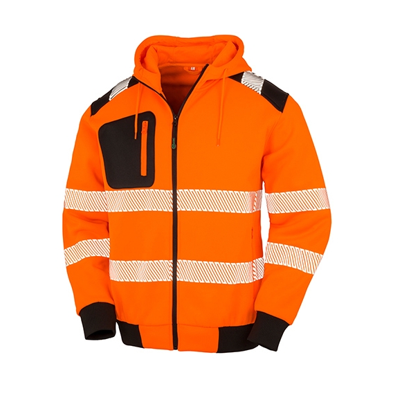 Recycled Robust Zipped Safety Hoody