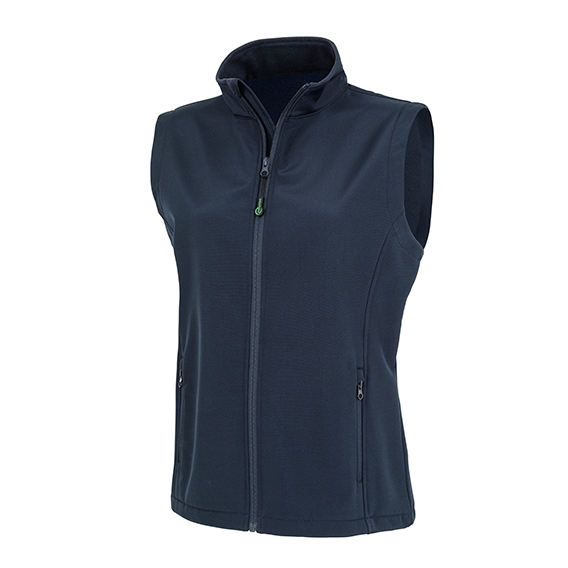 Womens Recycled 2-Layer Printable Softshell Bodywarmer